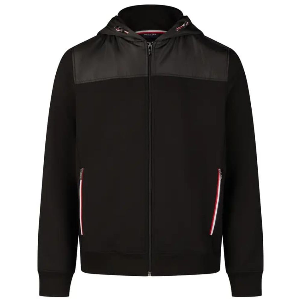 HECHTER PARIS SWEAT JACKET MEN BLACK